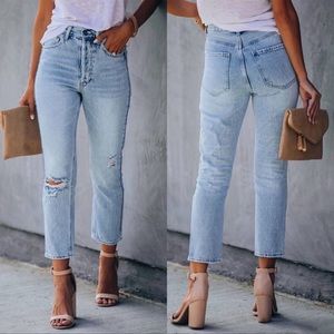 VICI On Twelfth | Kason Distressed High Rise Jeans